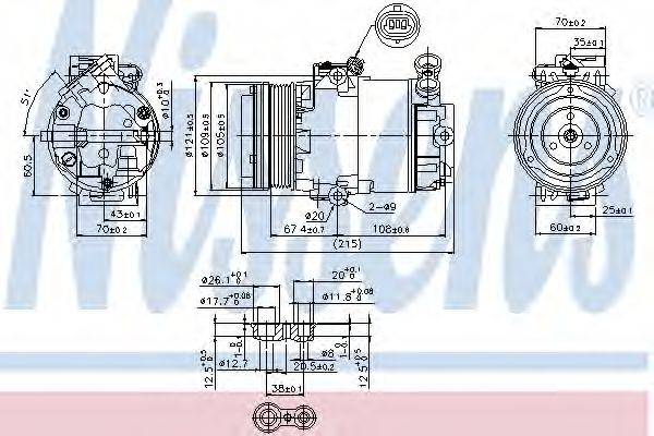 NISSENS 89322 Компрессор, кондиционер