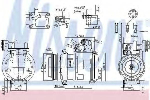 NISSENS 89329 Компрессор, кондиционер