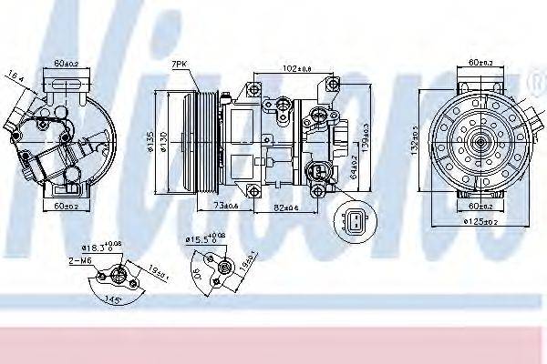 NISSENS 89337 Компрессор, кондиционер