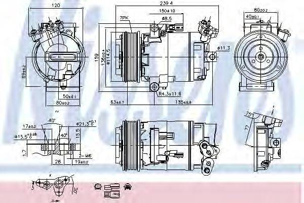 NISSENS 89346 Компрессор, кондиционер