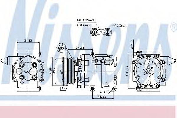 NISSENS 89358 Компрессор, кондиционер