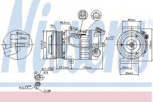 NISSENS 89392 Компрессор, кондиционер