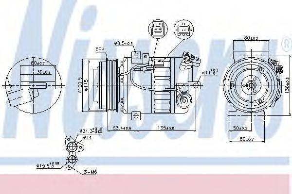 NISSENS 89394 Компрессор, кондиционер