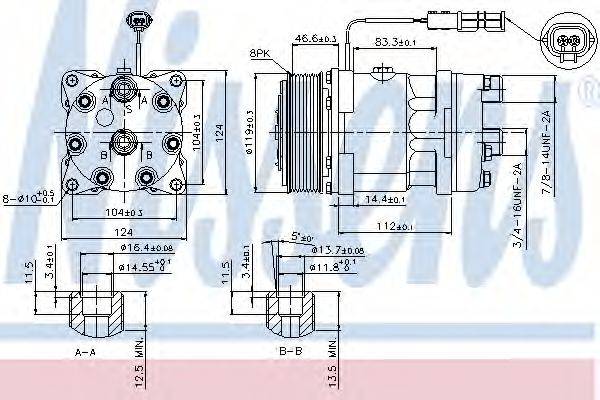 NISSENS 89459 Компрессор, кондиционер