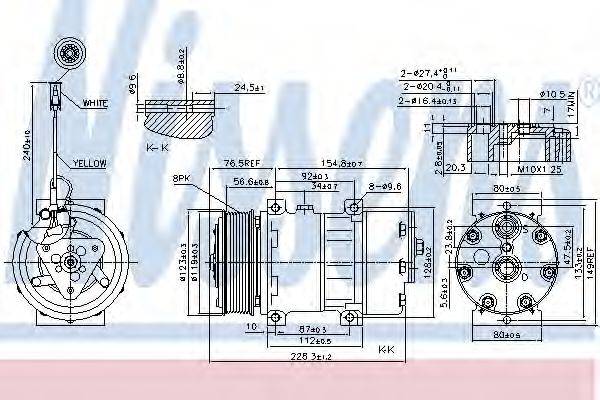 NISSENS 89473 Компрессор, кондиционер