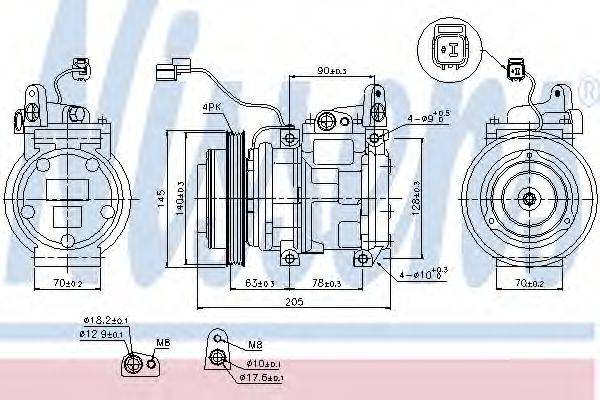 NISSENS 89512 Компрессор, кондиционер