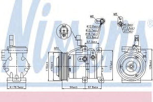 NISSENS 89533 Компрессор, кондиционер