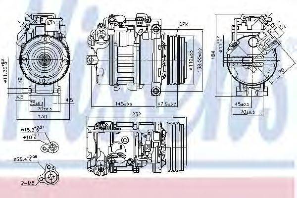 NISSENS 89593 Компрессор, кондиционер