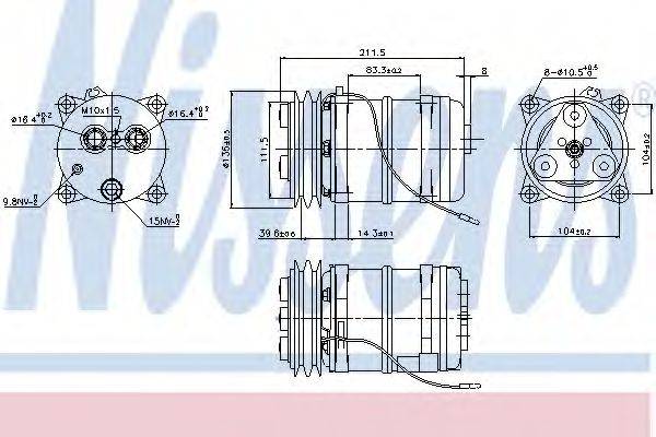 NISSENS 899914 Компрессор, кондиционер