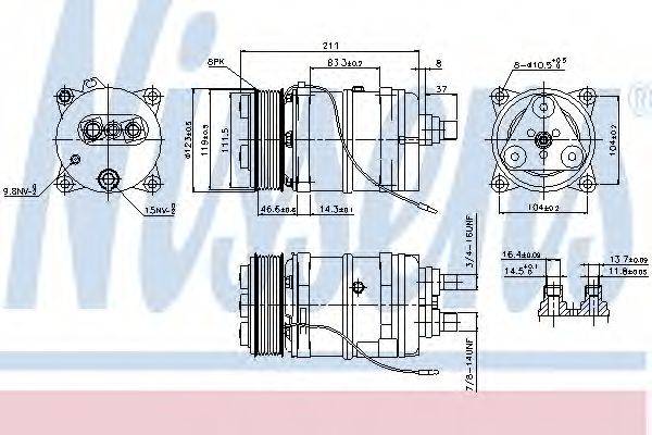 NISSENS 899919 Компрессор, кондиционер