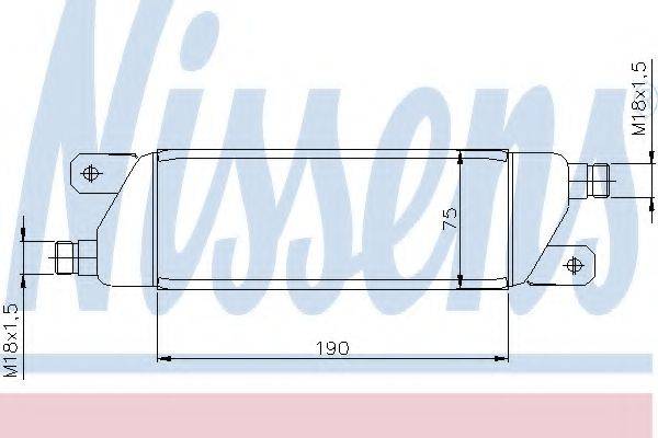 NISSENS 90568 масляный радиатор, двигательное масло