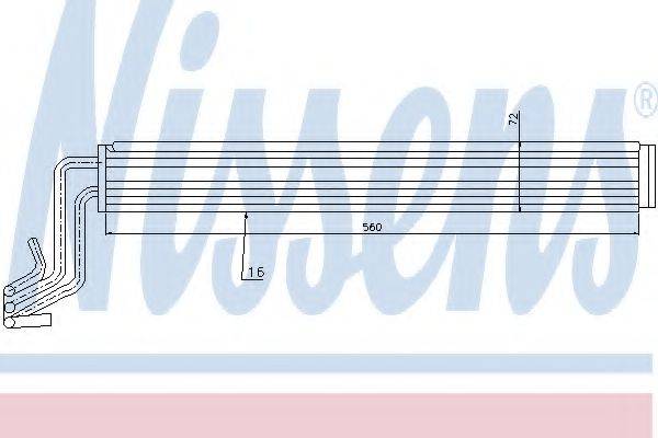 NISSENS 90636 Масляный радиатор, рулевое управление