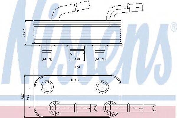 NISSENS 90657 Масляный радиатор, автоматическая коробка передач