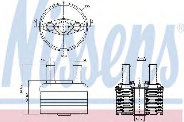 NISSENS 90664 Масляный радиатор, автоматическая коробка передач