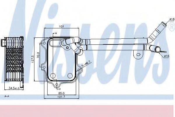 NISSENS 90679 масляный радиатор, двигательное масло