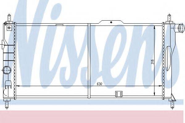 NISSENS 632731 Радиатор, охлаждение двигателя