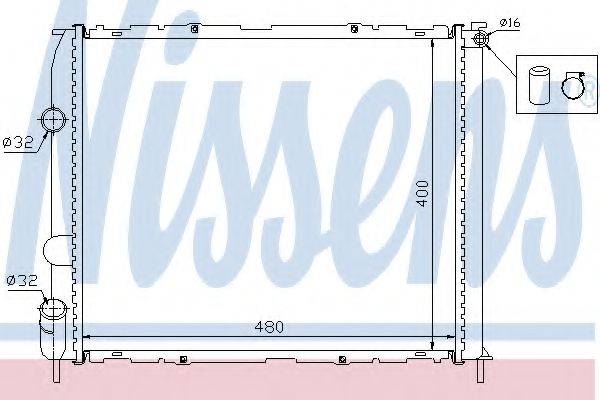 NISSENS 63886 Радиатор, охлаждение двигателя
