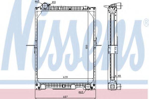 NISSENS 62524A Радиатор, охлаждение двигателя