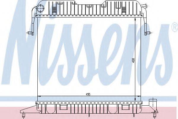 NISSENS 63043 Радиатор, охлаждение двигателя