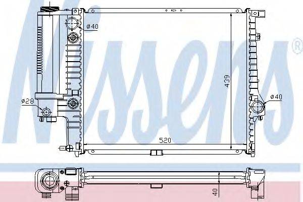 NISSENS 60614A Радиатор, охлаждение двигателя