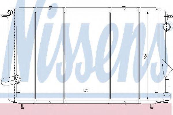 NISSENS 63876 Радиатор, охлаждение двигателя