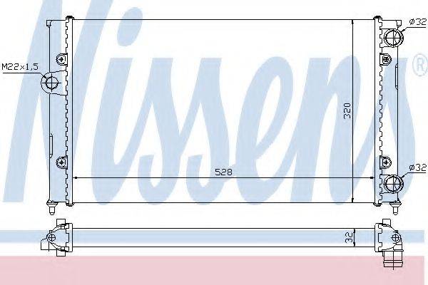 NISSENS 651941 Радиатор, охлаждение двигателя