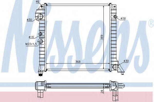 NISSENS 65518 Радиатор, охлаждение двигателя