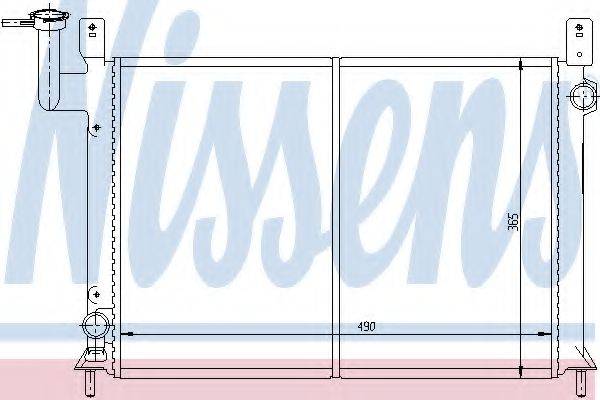 NISSENS 62948 Радиатор, охлаждение двигателя