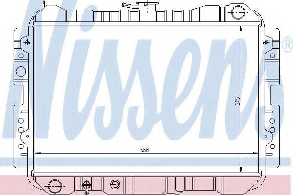 NISSENS 62416 Радиатор, охлаждение двигателя