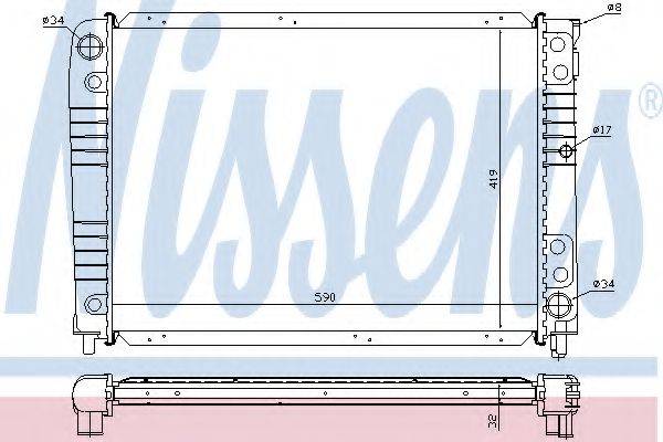 NISSENS 65537A Радиатор, охлаждение двигателя