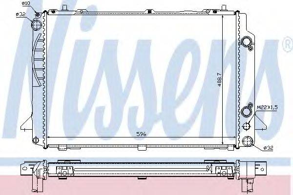 NISSENS 60467A Радиатор, охлаждение двигателя