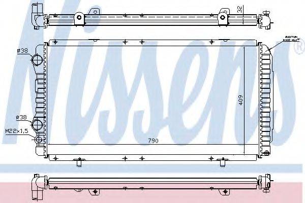 NISSENS 61390 Радиатор, охлаждение двигателя