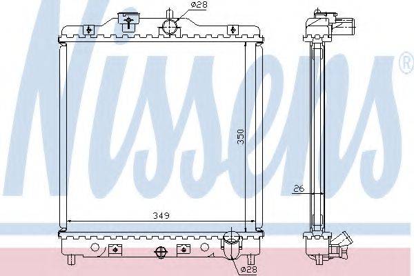 NISSENS 63310A Радиатор, охлаждение двигателя