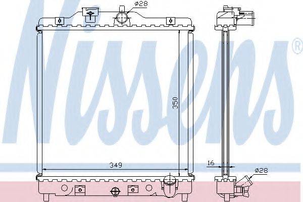 NISSENS 63309A Радиатор, охлаждение двигателя