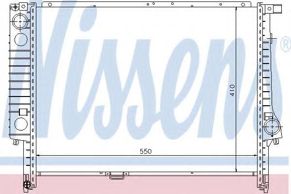 NISSENS 60605 Радиатор, охлаждение двигателя