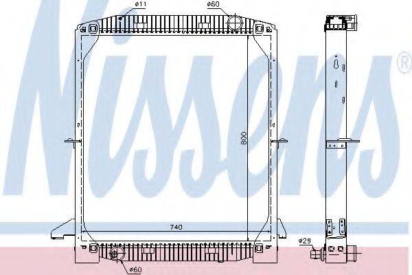 NISSENS 62343A Радиатор, охлаждение двигателя