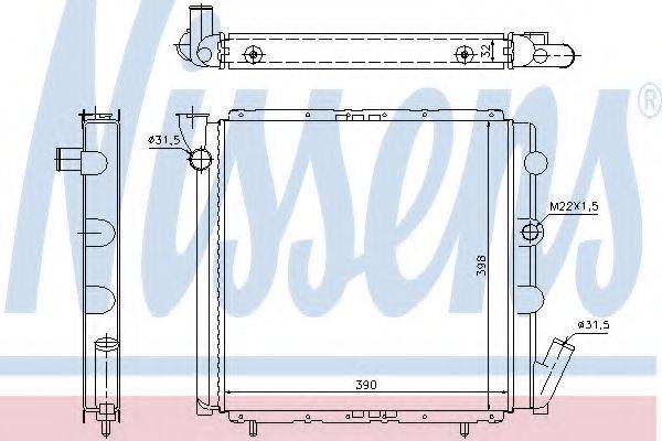 NISSENS 63934A Радиатор, охлаждение двигателя