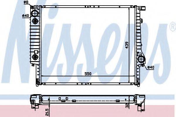 NISSENS 60618A Радиатор, охлаждение двигателя