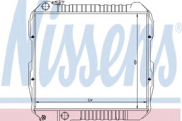 NISSENS 64845 Радиатор, охлаждение двигателя
