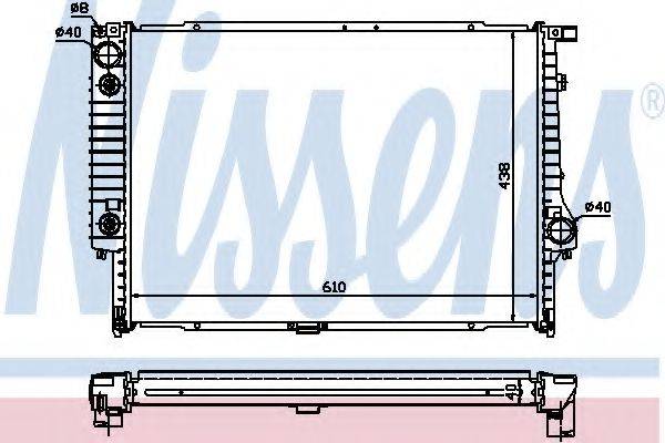 NISSENS 60597A Радиатор, охлаждение двигателя