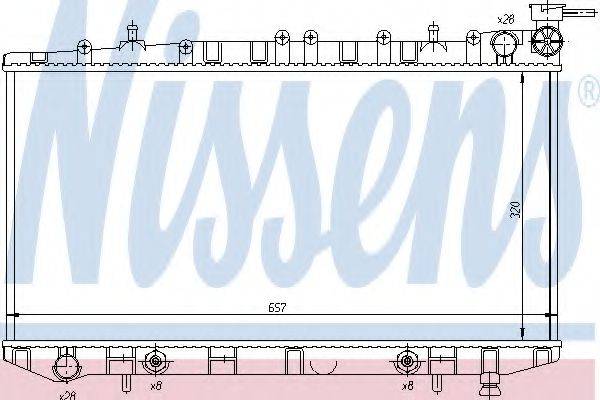 NISSENS 629661 Радиатор, охлаждение двигателя