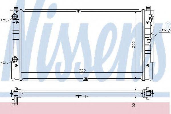 NISSENS 65238A Радиатор, охлаждение двигателя