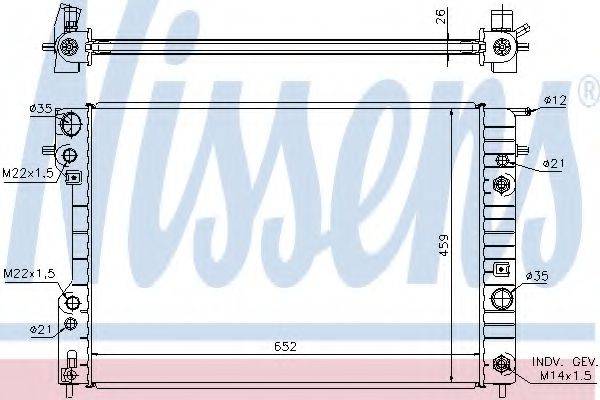 NISSENS 63073A Радиатор, охлаждение двигателя