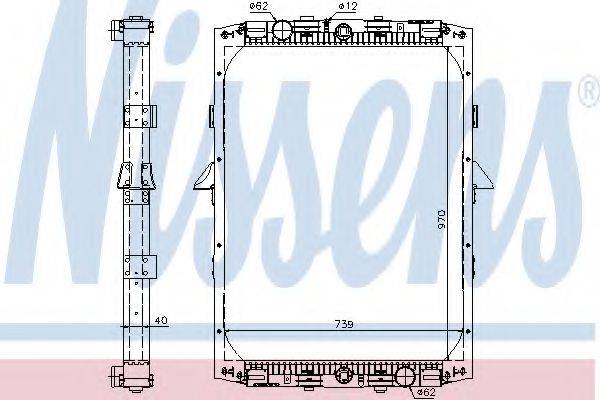 NISSENS 61419A Радиатор, охлаждение двигателя