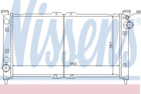 NISSENS 62398 Радиатор, охлаждение двигателя