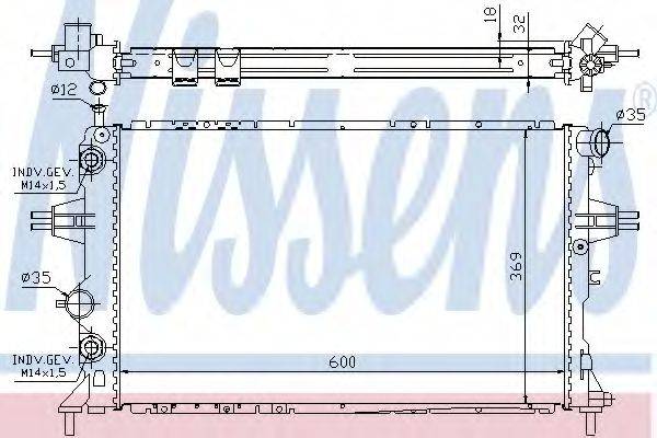 NISSENS 63247A Радиатор, охлаждение двигателя