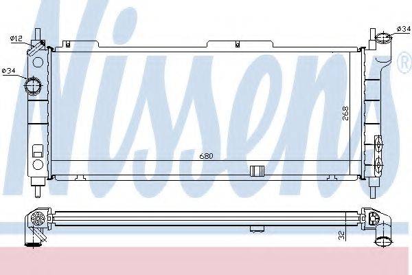 NISSENS 63254A Радиатор, охлаждение двигателя