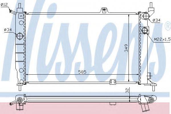 NISSENS 63252A Радиатор, охлаждение двигателя