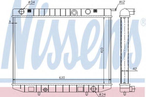 NISSENS 63299 Радиатор, охлаждение двигателя