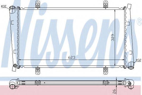 NISSENS 65560A Радиатор, охлаждение двигателя